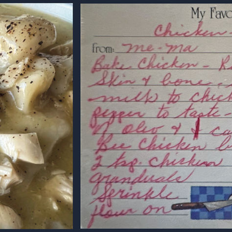 Recipe: Me-Ma’s Chicken & Dumplins