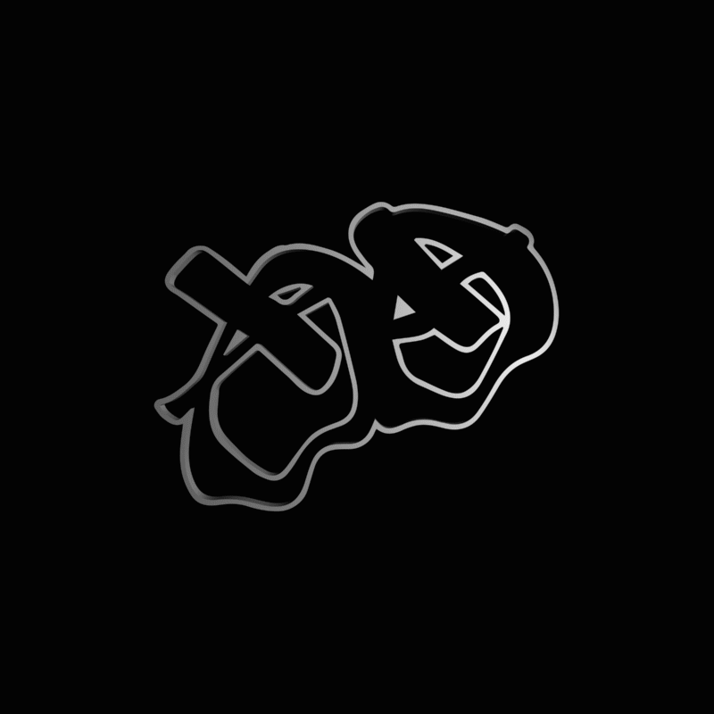 3D Wavey Eyes Black Background.gif