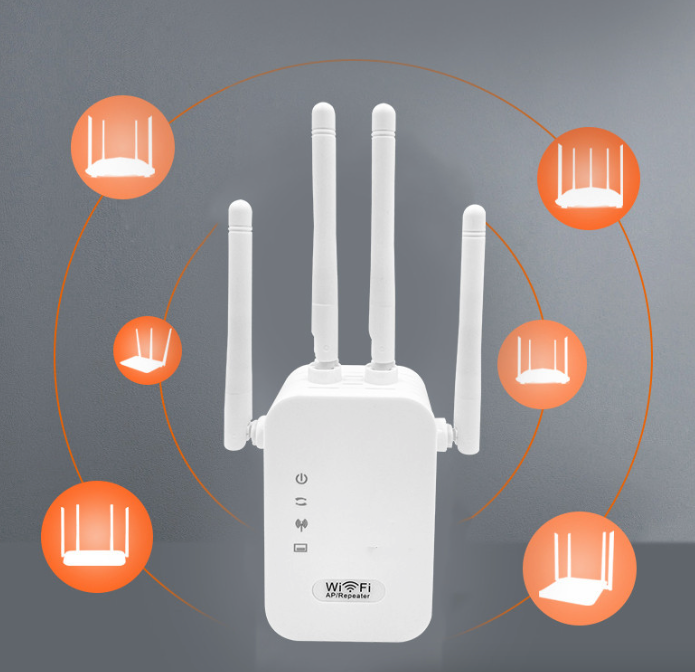 Thumbnail: WiFi Range Extender Internet Booster Network Router Wireless Signal Repeater