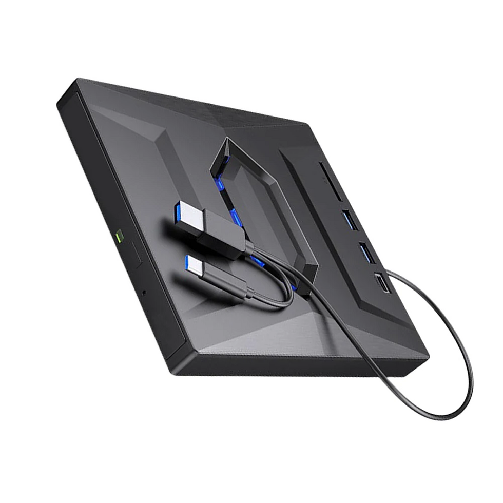 Thumbnail: External CD DVD Drive USB 3.0 Writer Burner Player for PC Laptop Windows 11 10