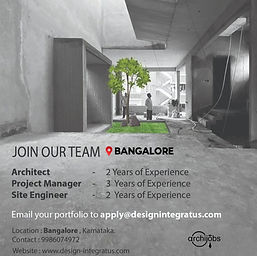 architecture jobs and internships in bangalore
