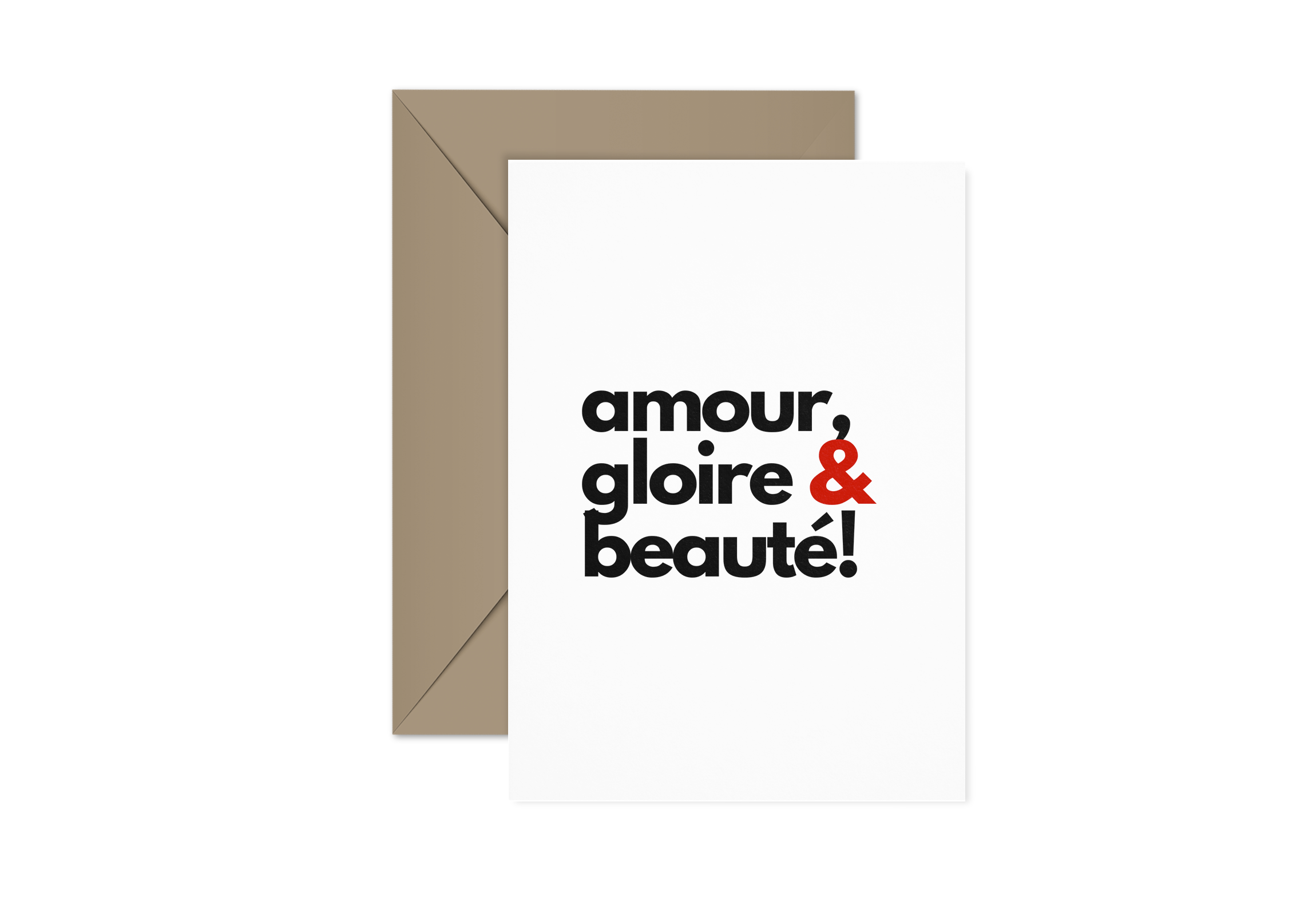 "Amour, gloire & beauté" (rouge)