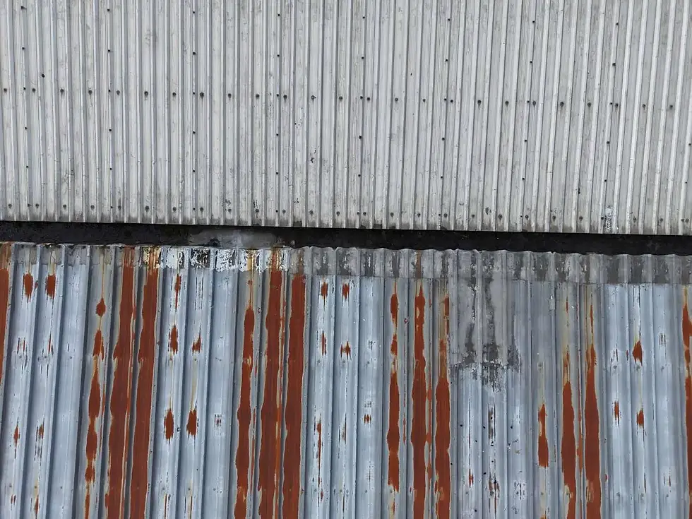 Metal Roof Cut Edge Corrosion