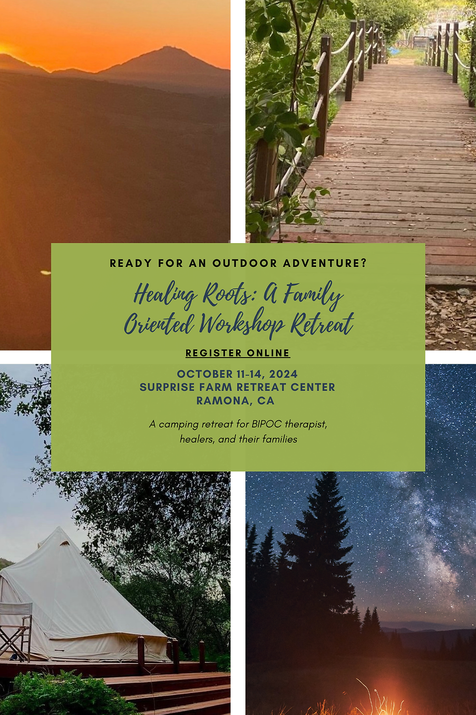 Healing Roots: A Family Oriented Workshop Retreat