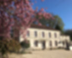 Les ombrieres front view of the main house, les ombrieres, a retreat in south west france