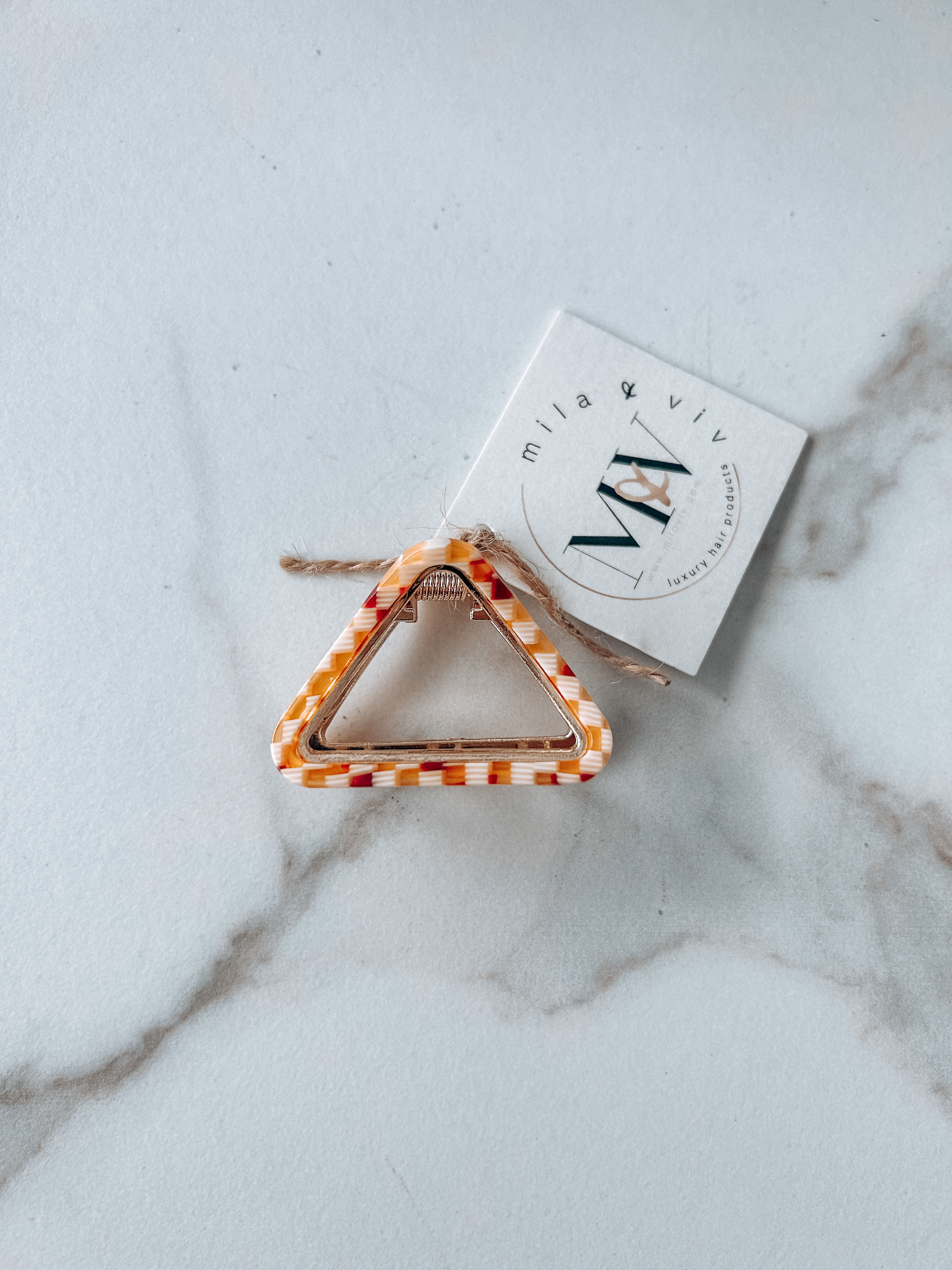 Tri Jaw Clip  - Multi Squares