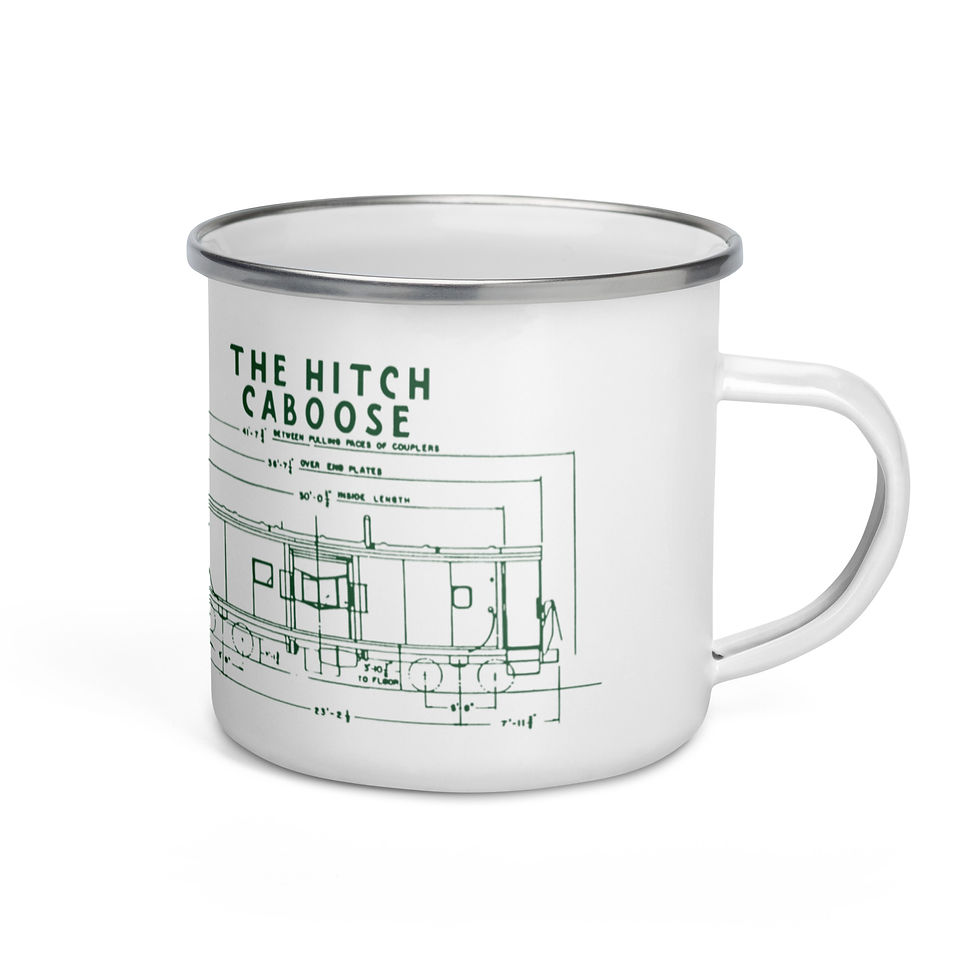 Hitch Blueprint - Enamel Mug