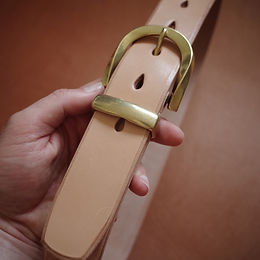 天然皮革ベルト