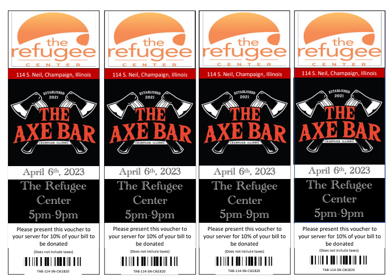 Axe Bar Fundraiser Event The Refugee Center
