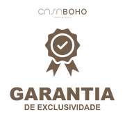 Apresenta o selo de garantia de exclusivadade da CASABOHO.