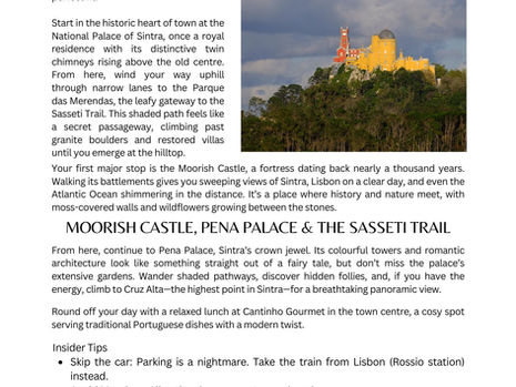 A Perfect Sintra Day: Moorish Castle, Pena Palace & the Sasseti Trail