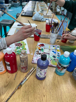Young Artists Painting Class