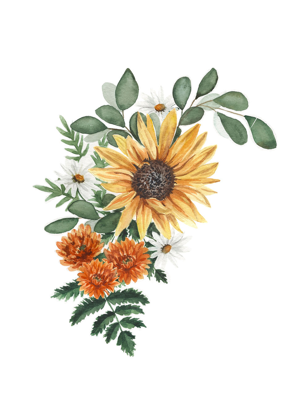 Thumbnail: Wedding Bouquet Custom Painting