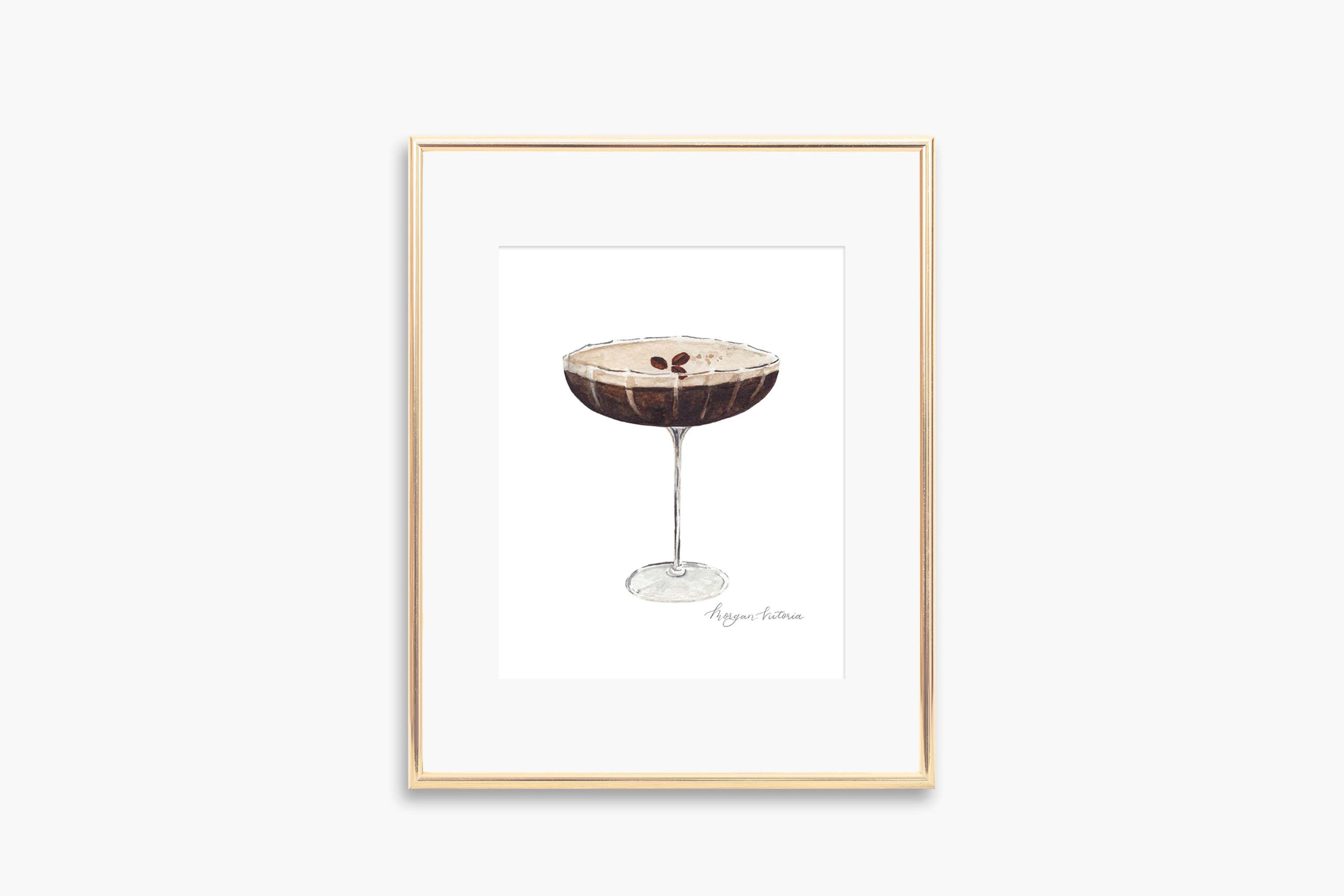 Espresso Martini Drink Art Print