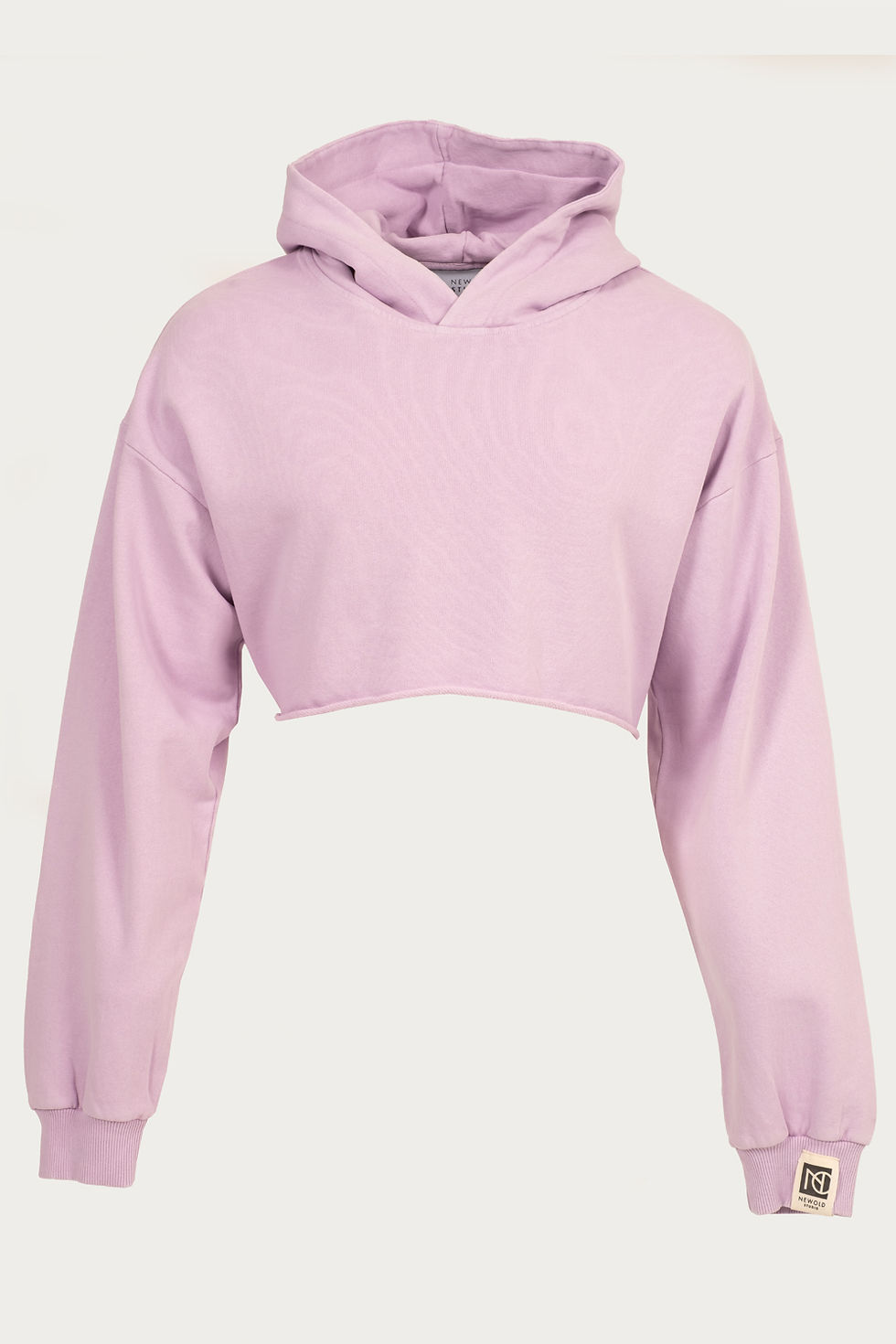 Thumbnail: Basic Pastel Lilac Oversize Crop Hood