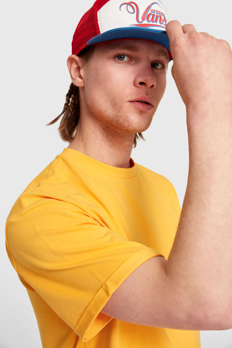 Küçük resim: Oversized Basic Unisex Sarı T-shirt