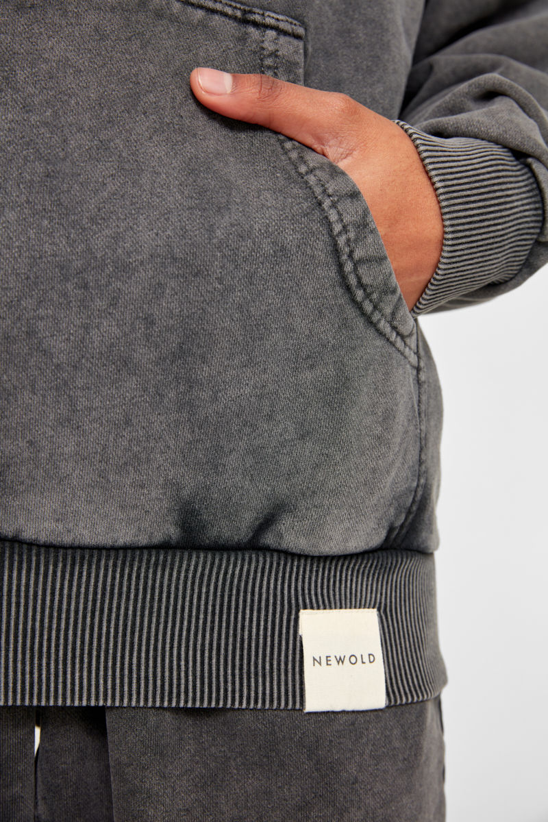 Thumbnail: Washed Vintage Gray Oversized Hoodie
