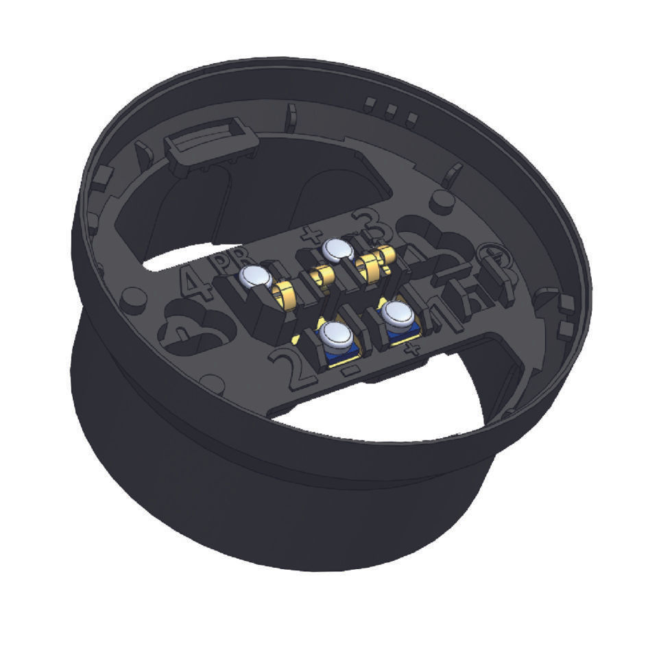 Station d'accueil noire à profil haut ZCE-120-B