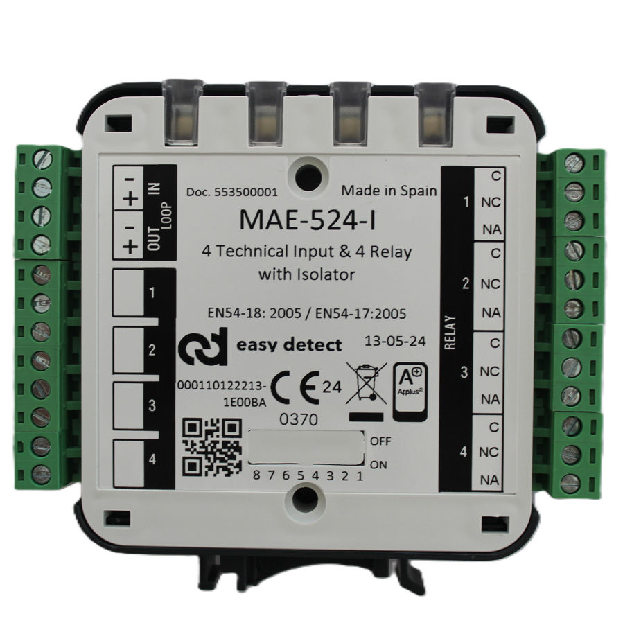 Module analogique avec isolateur 4 entrées et 4 sorties MAE-524-I