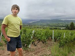 Alex Foillard in the vineyard