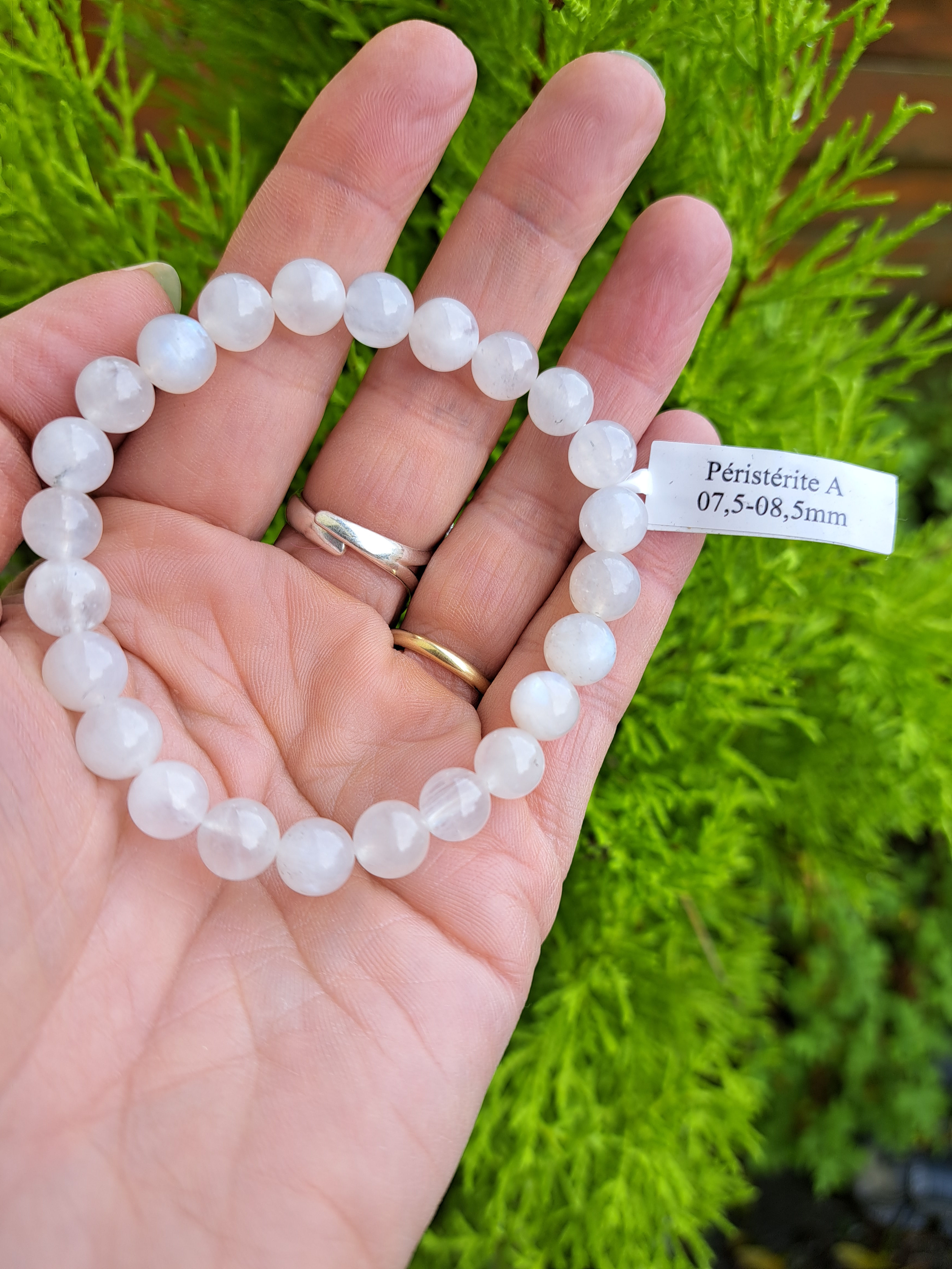 Bracelet Boule Péristérite 8 mm A