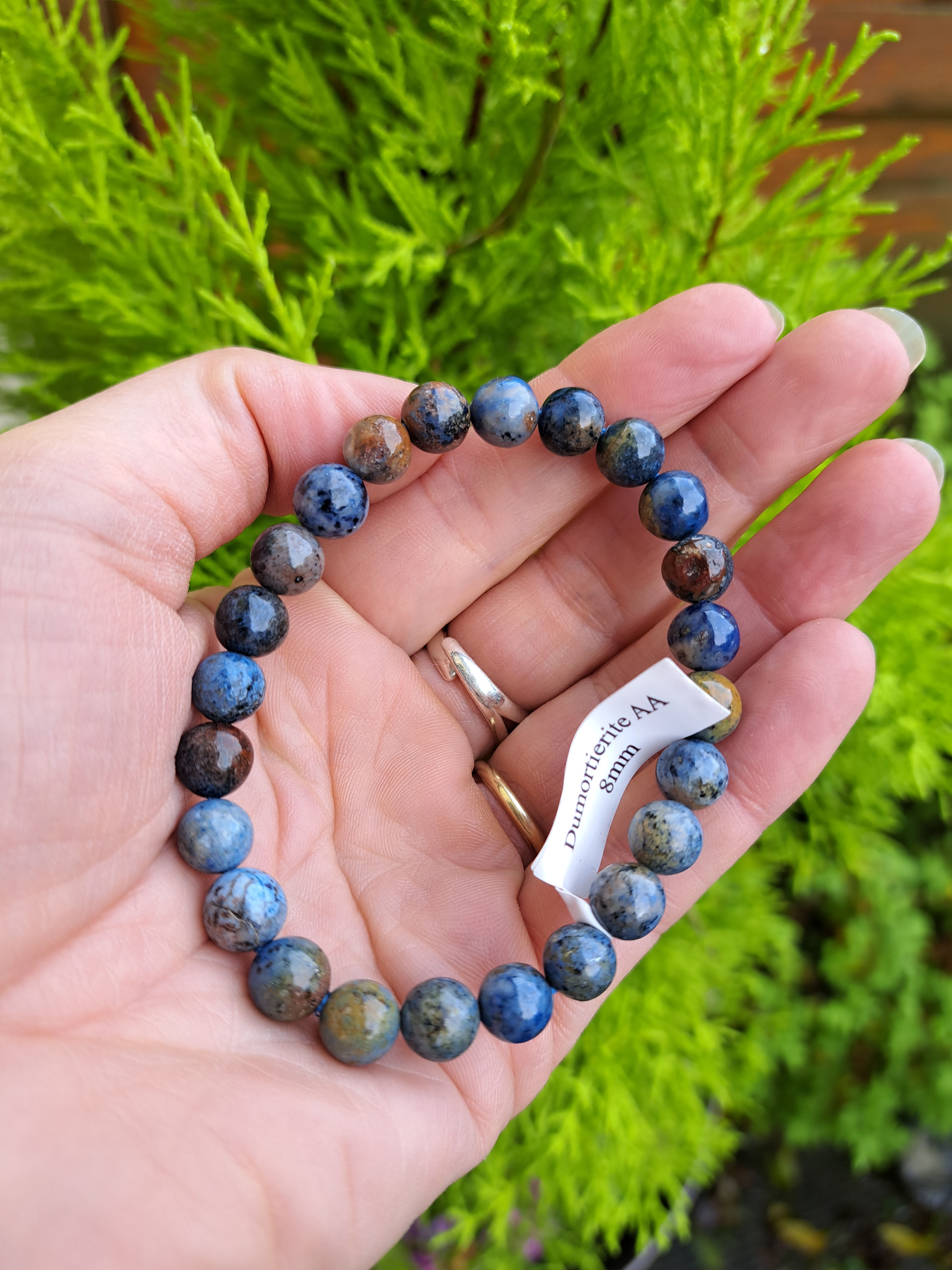 Bracelet Boule Dumortiérite 8 mm AA