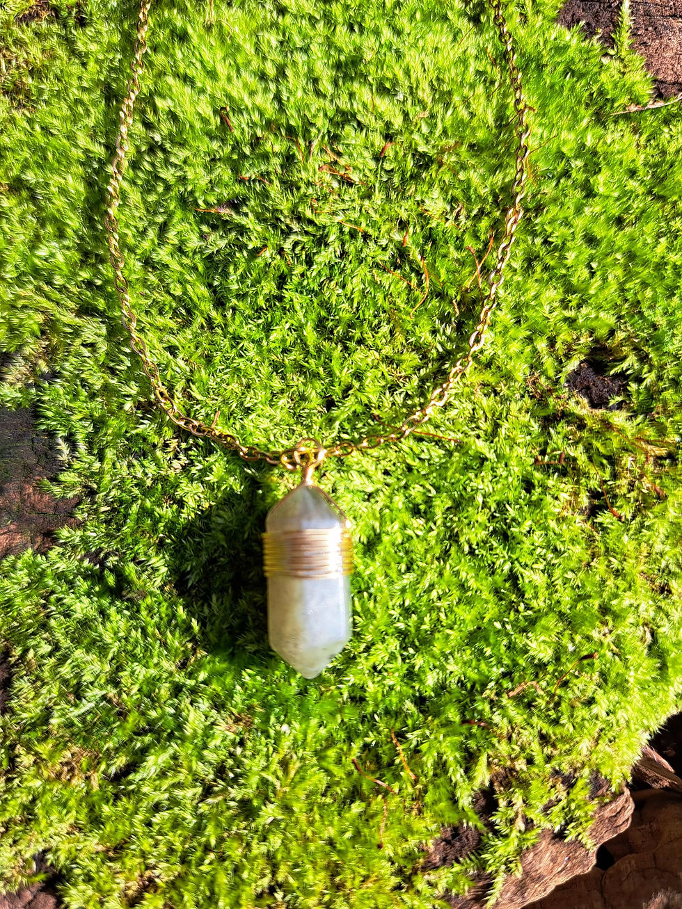 Miniature : Collier BOHO Doré Améthyste A