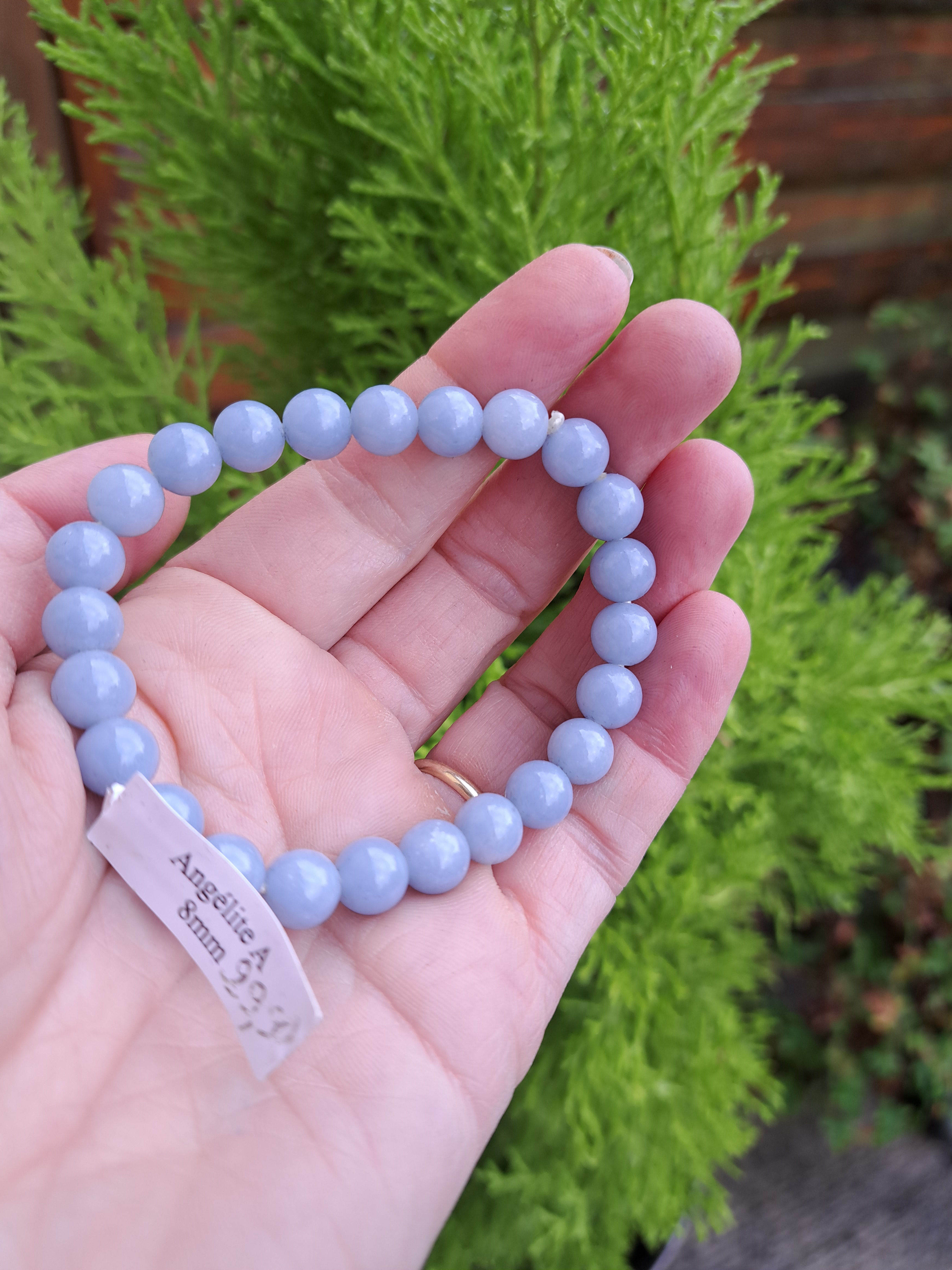 Bracelet Boule Angélite 8 mm A