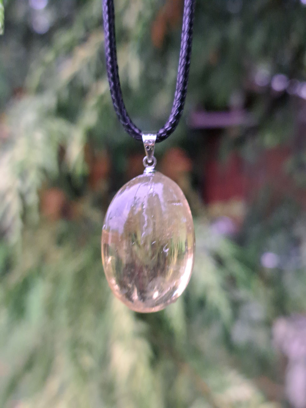 Miniature : Pendentif Pierre Roulée Citrine AA