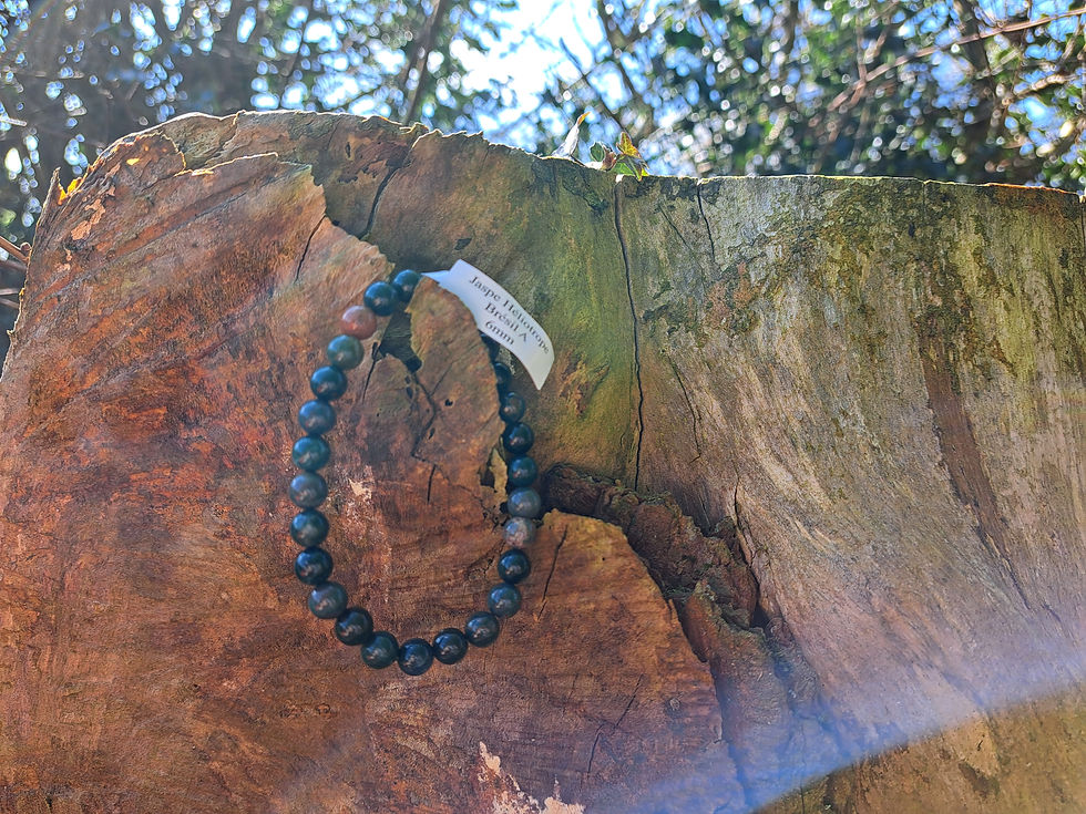Miniature : Bracelet Boule Jaspe Héliotrope 6 mm   A Brésil 