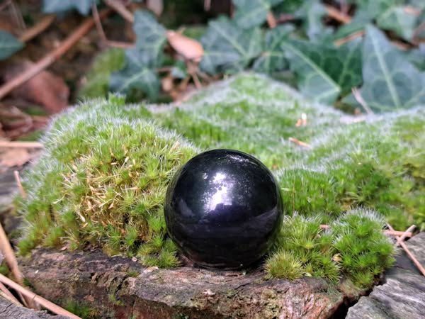 Miniature : Sphère Obsidienne Œil Céleste A 30 à 40 mm