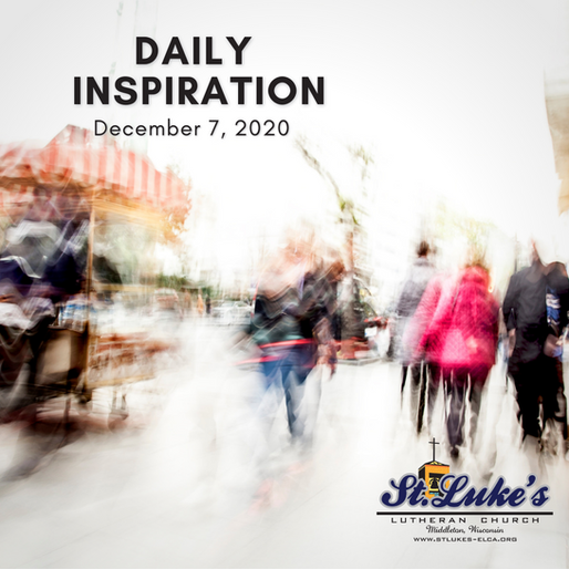 Daily Inspiration - December 7: Peace in the Middle of Chaos