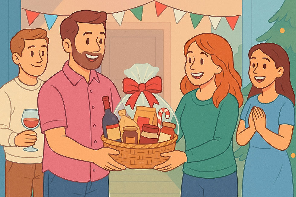 kulinarische Geschenk Ideen als Geschenkkorb Inhalt