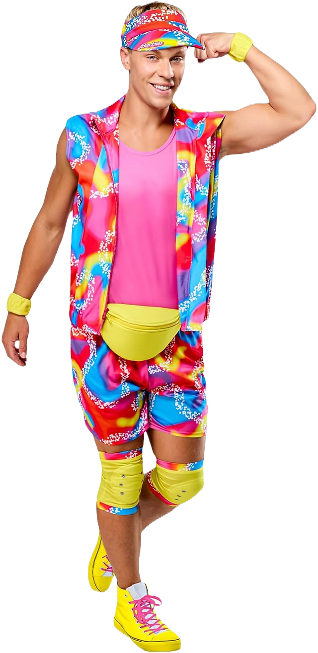 Offizielles Barbie The Movie Rollerskate Ken Kostüm Herren