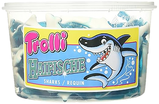 Trolli Haifisch Gummitiere für unter dem meer party nachtisch