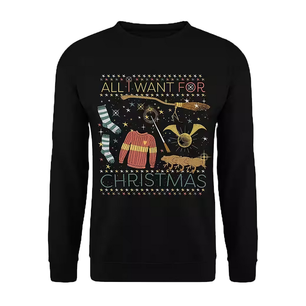 Harry Potter Weihnachtspullover als Potterhead Weihnachtsgeschenk oder Weihnachtsfeier Outfit