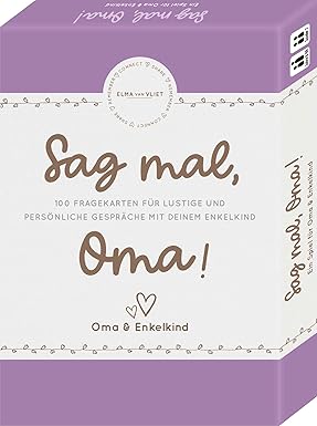 Sag mal Oma Fragespiel als Großmutter Geschenk Idee