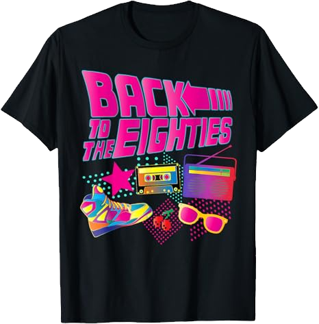 Shirt mit 80er Motiv für 80s Mottoparty