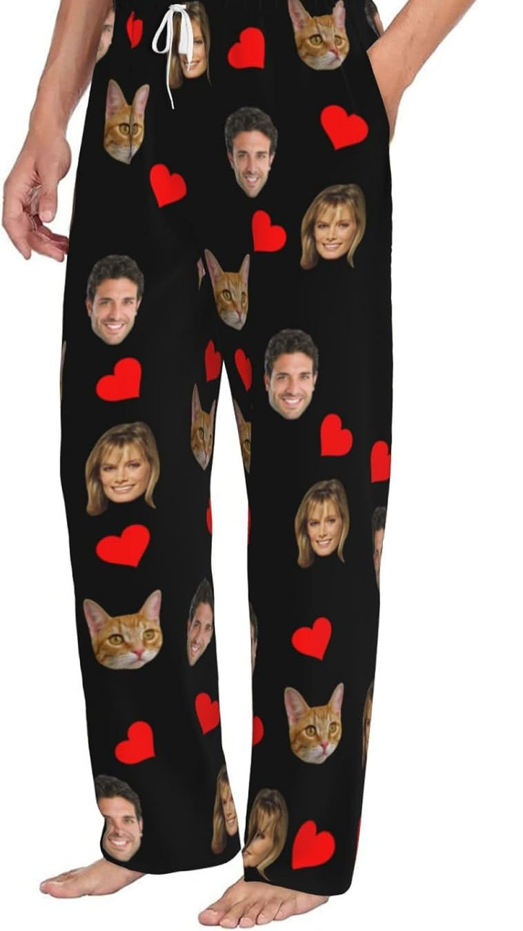 personalisierte Pyjamahose ist ein schönes Nikolausgeschenk für Männer,