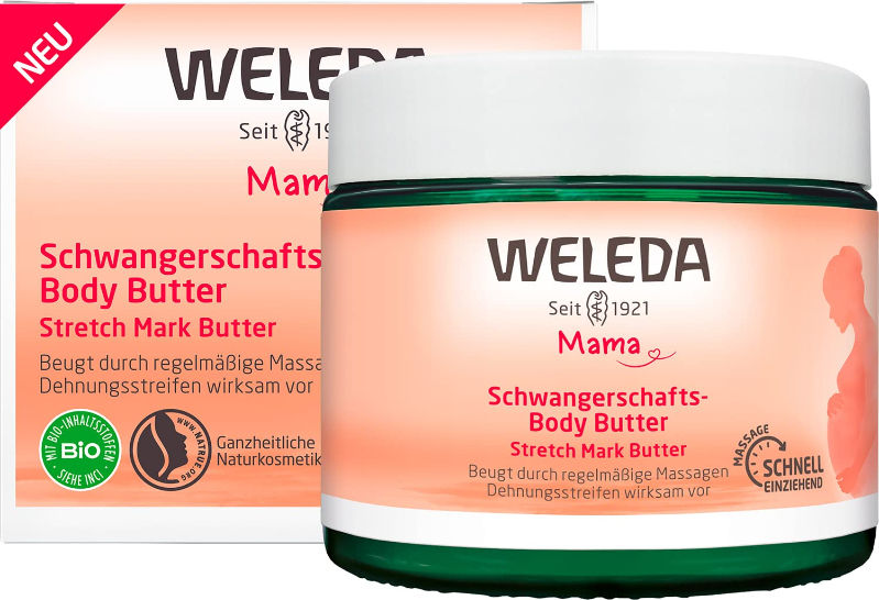 Schwangerschafts Body Butter als Wochenbett Korb Geschenk