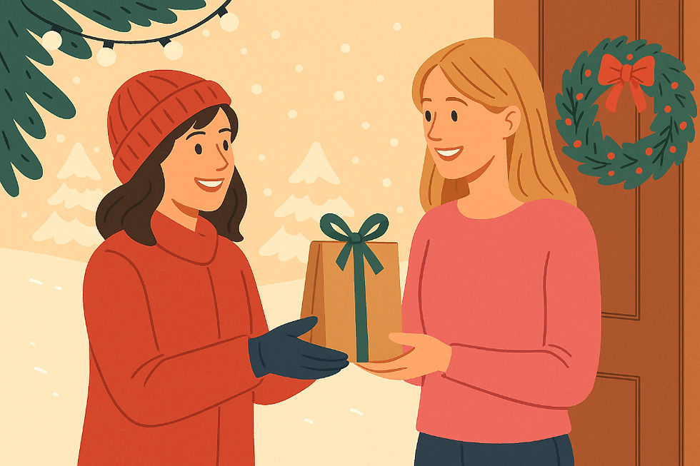 Kleine Geschenke als Mitbringsel zu Weihnachten