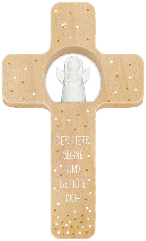 Holzkreuz Kinderzimmer als Kommunion Geschenk Idee