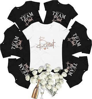 Team Bride JGA Shirts personalisierbar stilvoll