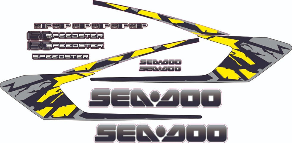 SEADOO SPEEDSTER 150/215/255/300 2005 - 2008 GRAPHICS/DECAL / Sticker KIT CUST