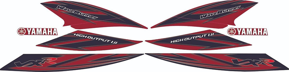 YAMAHA WAVERUNNER VXR HO 2013 RED Graphics / Decal / Sticker Kit