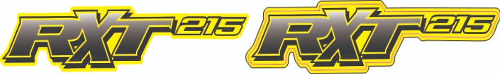 SEADOO RXT 215 2010 Graphics / Decal / Sticker Kit Rear deck decals