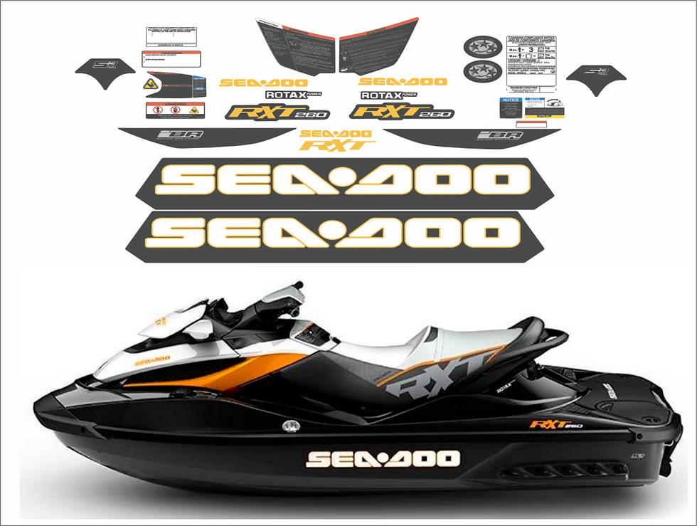 SEADOO RXT 260 2014 Graphics / Decal / Sticker Kit