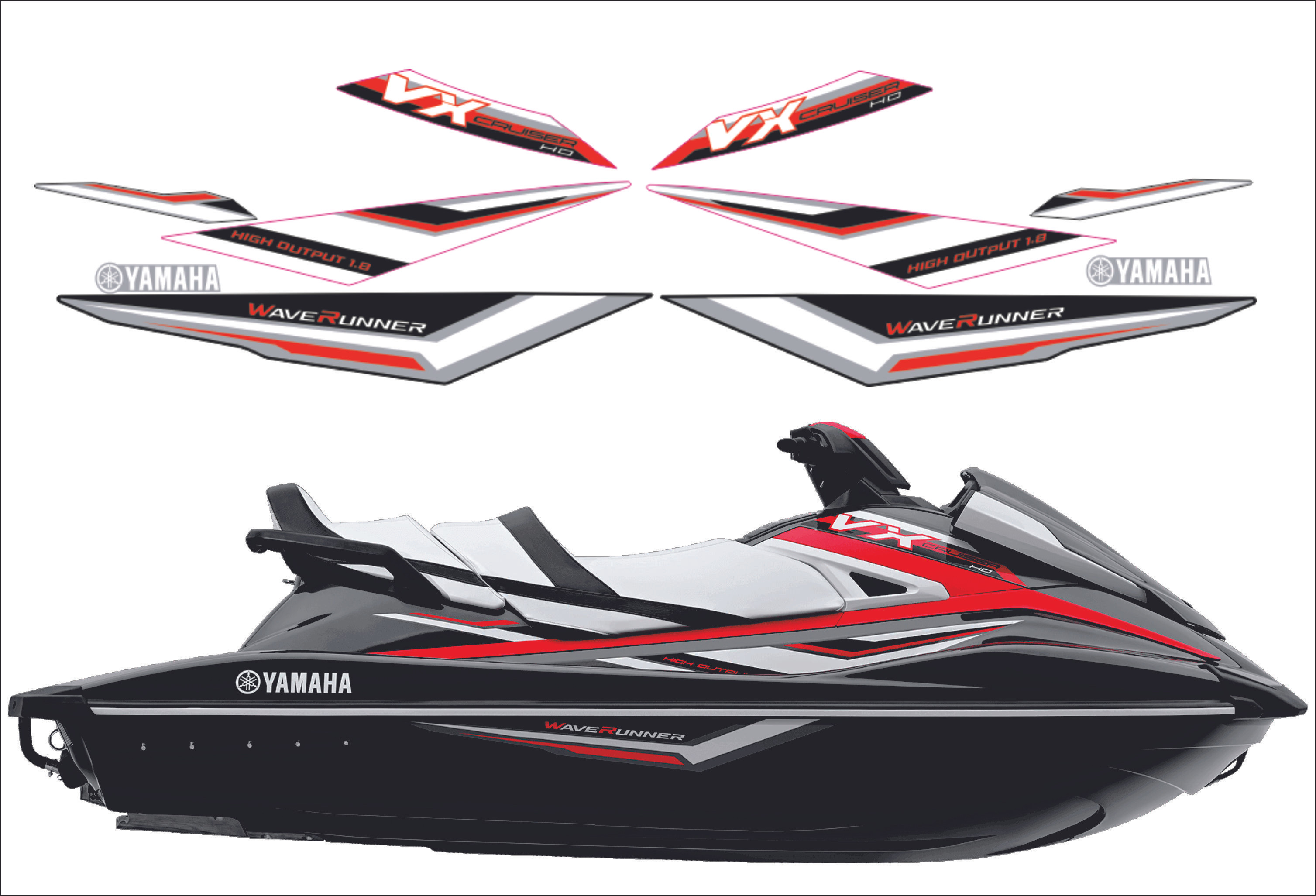 yamahavxcruiserho182019graphicsdecalreplacementkitred