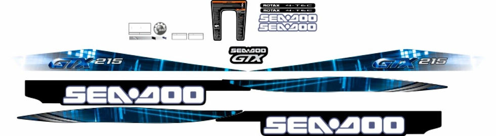 SEADOO GTX 2008 215 Graphics / Decal / Sticker Kit