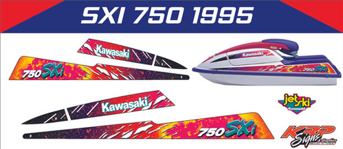 Kawasaki SXI 750 1999 Graphics / Decal / Sticker Kit | KRP Signs & Graphics
